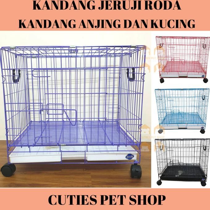 TERMURAH - KANDANG ANJING KUCING BESAR RODA ANJING KUCING KELINCI / KANDANG BESI