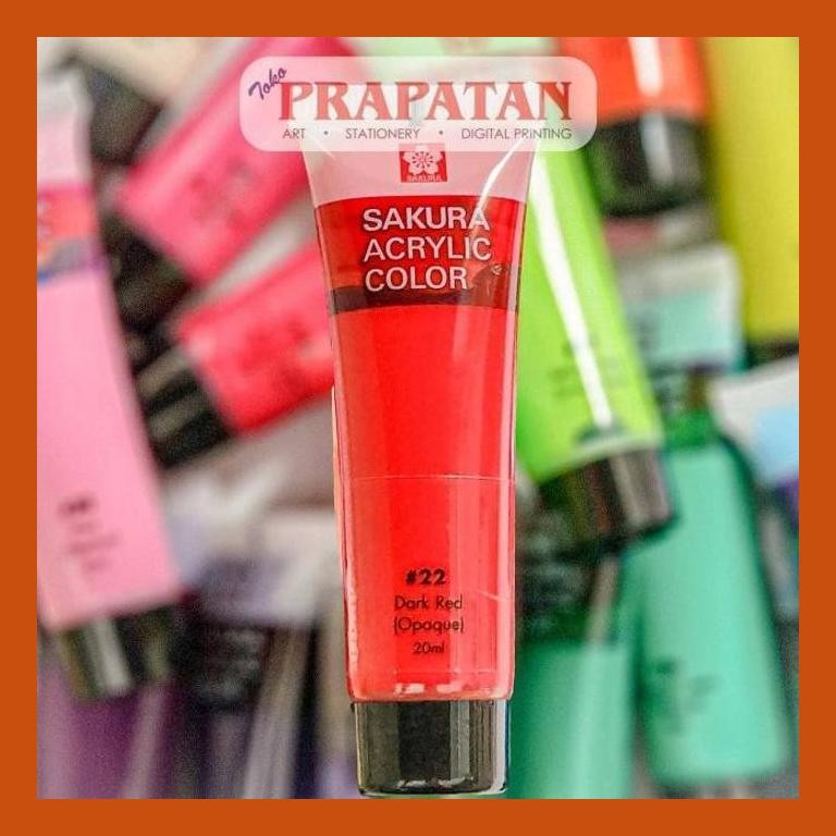 

[ PERALATAN LUKIS / GAMBAR ] CAT AKRILIK SAKURA 20ML | SAKURA ACRYLIC SIAP KIRIM