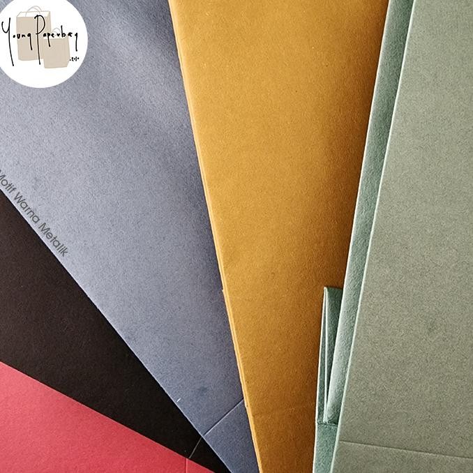 

gh-45 Paper Bag / Tas Kertas Kraft Mini Premium Metalik NEW EDITION Uk.18x8x20 (1 Lusin =12 pcs) Murah