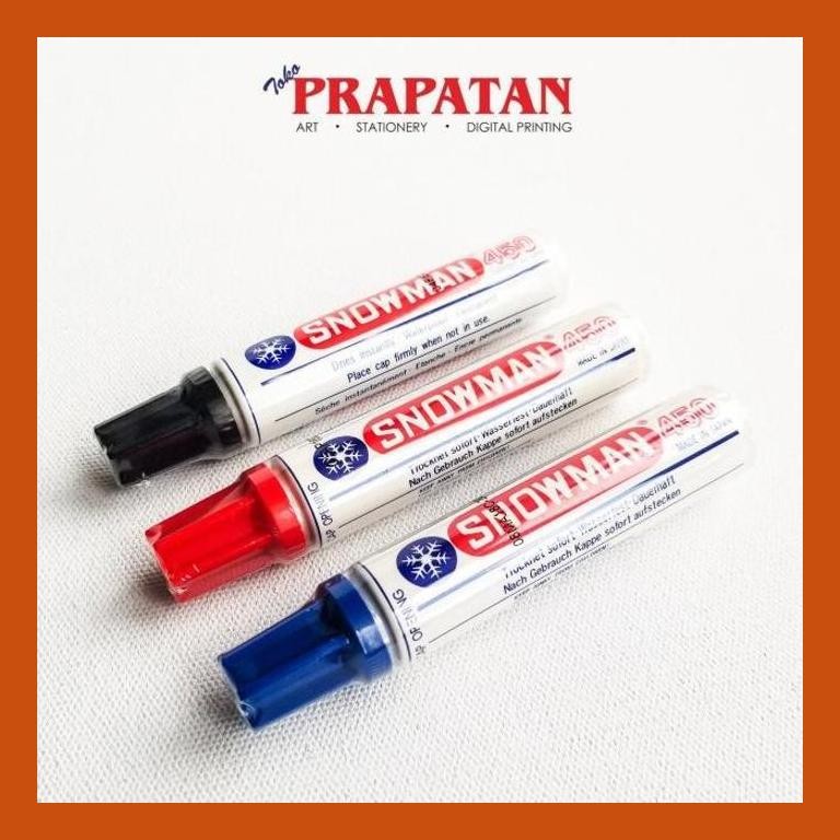 

[ PERALATAN LUKIS / GAMBAR ] SPIDOL PERMANEN SNOWMAN BESAR 450 / SNOWMAN PERMANENT MARKER PACKING AMAN
