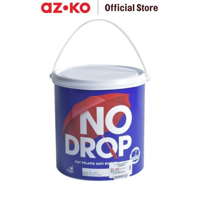 Azko No Drop 4 Kg Cat Dinding Waterproof - Abu-Abu Paint Waterproof Cat Tembok Perlengkapan Tukang O
