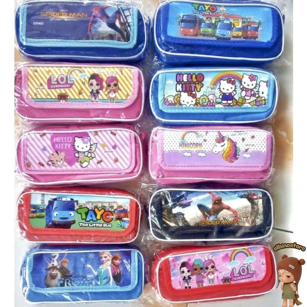 

(Grosir) 12Pcs Tepak Saku Premium Labubu / Tempat Pensil Sekolah / Souvenir Free Plastik Murah