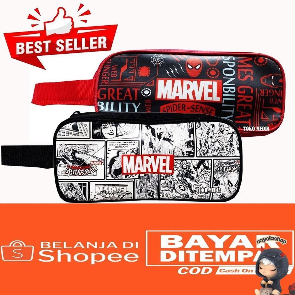 

Toko Media Best Seller!! Tempat Pensil Anak Dengan Karakter Marvel Kartun Populer Lucu Favorit Bahan Tebal Kilat