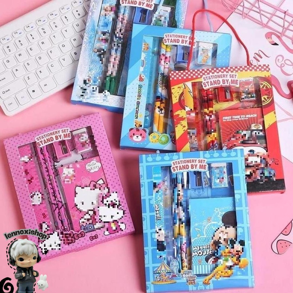 

Alat Tulis Set 6In1 Stationery Set Lucu Karakter Set Perlengkapan Alat Tulis Pensil Sekolah Anak-Anak Tkkado Unik Kilat