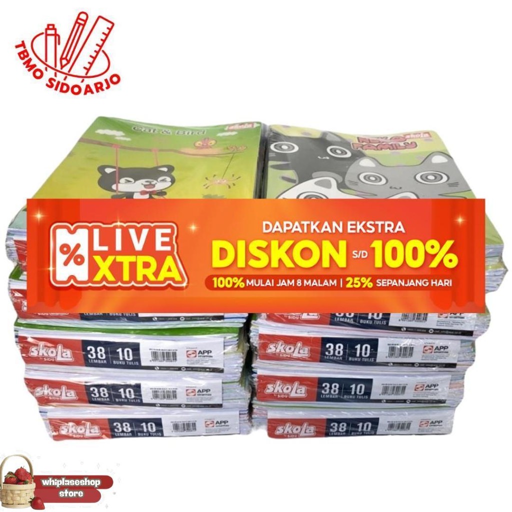 

Buku Tulis Skola By Sidu 38 Lembar 1 Pak Isi 10Pcs Sale