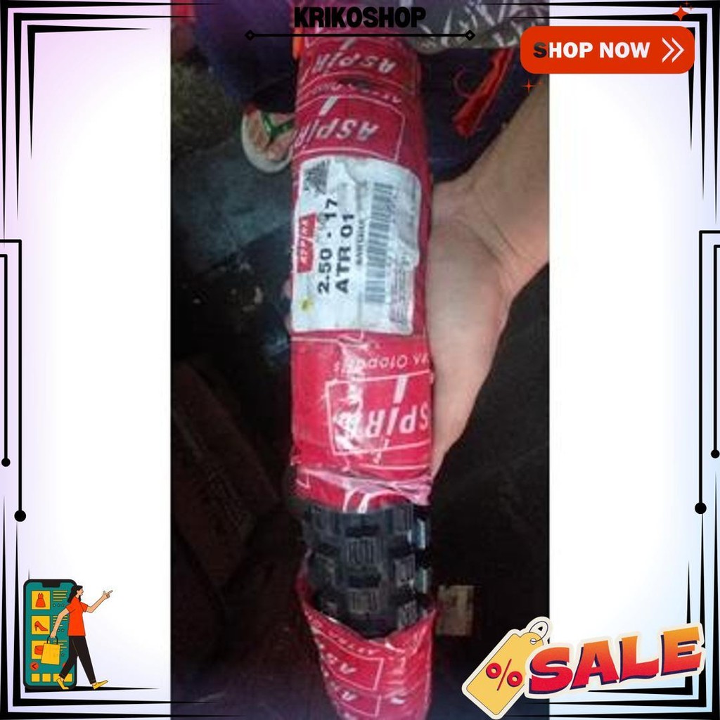 Ban Luar Trail Tril Aspira Atr01 250 Ring 17 Ban Kembang Tahu Tube Typeatr01 250 Ring 17 - Tipe Ban 