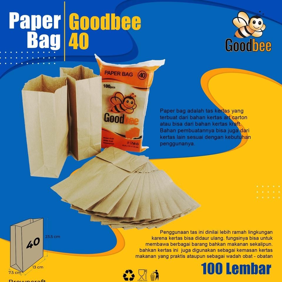 

Goodbee R Bag 40 Brown Medium Antong Erta Goodbee 100Pc
