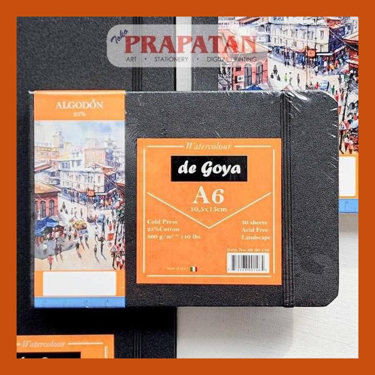 

[ PERALATAN LUKIS / GAMBAR ] DE GOYA STITCH WATERCOLOR BOOK CP 300GSM| BUKU CAT AIR GOOD QUALITY