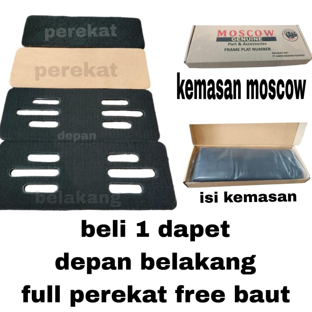 TERLARIS FRAMELESS  PLAT DUDUKAN PLAT-NOMOR-UNIVERSAL-FRAMELESS-PLAT-NOMOR-1-SET-MOTOR-(-CLEAN-LOOK-