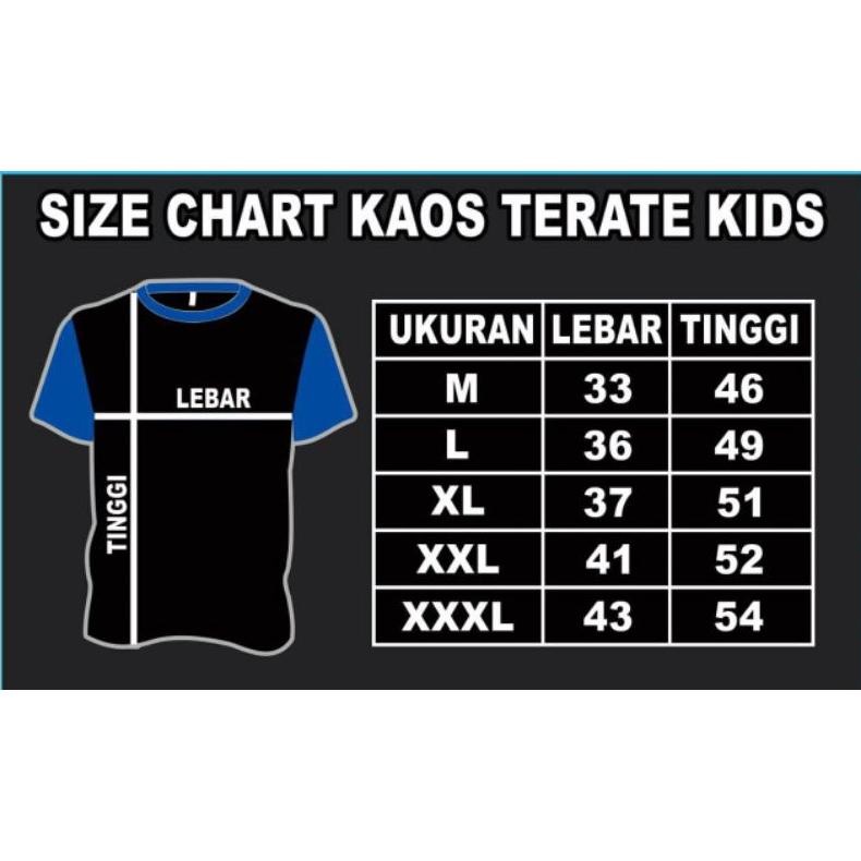 FUZ-611 Kaos Terate Kids Terbaru Kaos Anak Psht Kaos Sang Penerus Koas Anak e Wong SH Terate Kids An