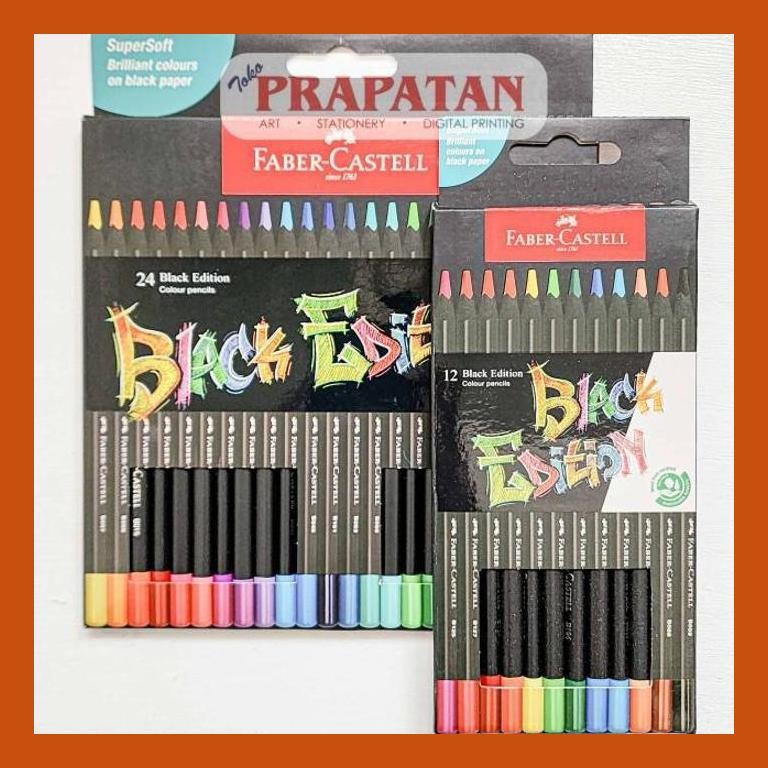 

[ PERALATAN LUKIS / GAMBAR ] PENSIL WARNA FABER CASTELL BLACK EDITION | COLOR PENCIL SIAP KIRIM