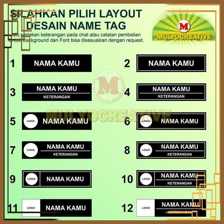 [MCV] PAPAN NAMA DADA BHAYANGKARI NAMETAG - NAME TAG CUSTOM LOGO BHAYANGKARI