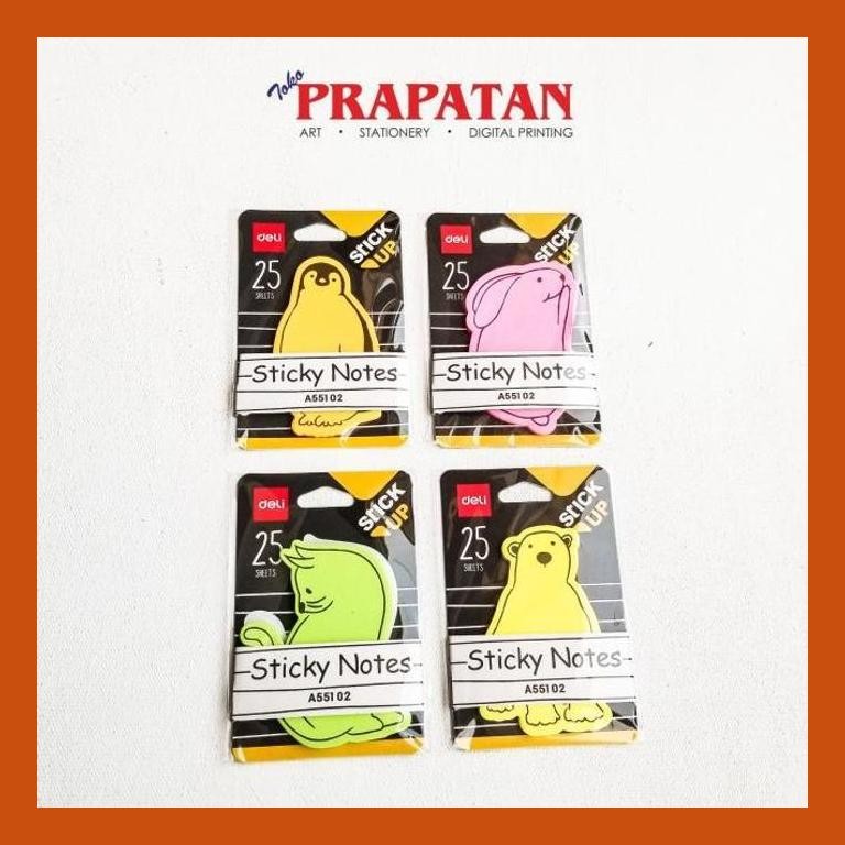 

[ PERALATAN LUKIS / GAMBAR ] DELI STICKY NOTE TEMA BINATANG A551 02 SIAP KIRIM