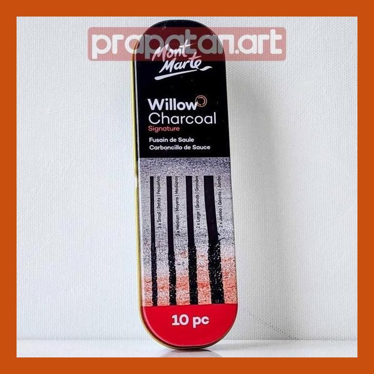 

[ PERALATAN LUKIS / GAMBAR ] MONT MARTE WILLOW CHARCOAL 10PCS COD
