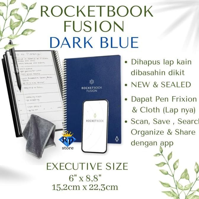 

Rocketbook wave with pen smart Erasable cloud scan notebook instant