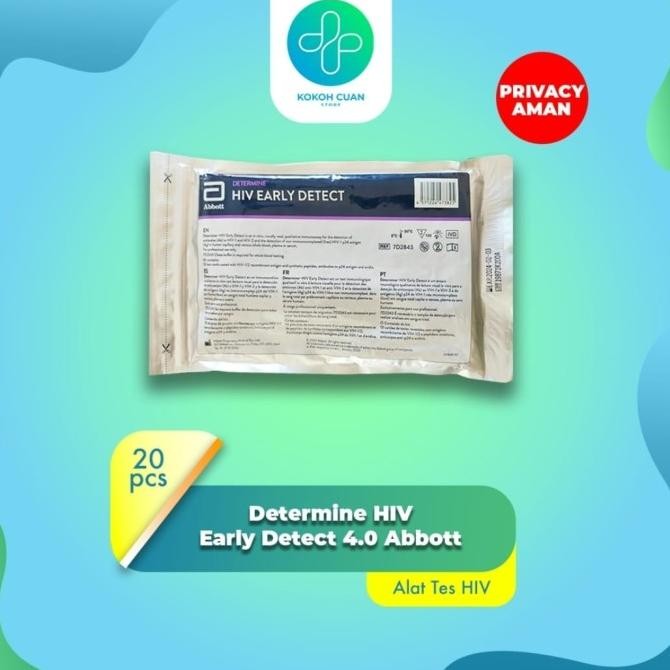 Test Hiv Abbott 1 Set Lengkap Mandiri Generasi 4.0 Abbott