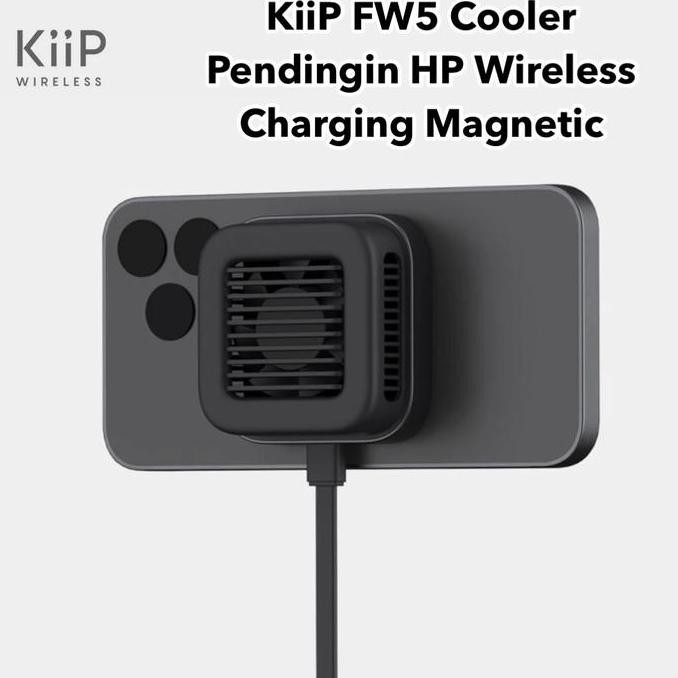 Kiip Wireless Fw5 Cooler Magnetic Charging Pendingin Hp Gaming Cooling New Stok