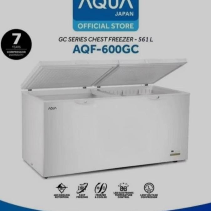 CO BOX FREEZER AQUA 600LITER AQF-600GC CHESTFREEZER AQUA 600 LITER