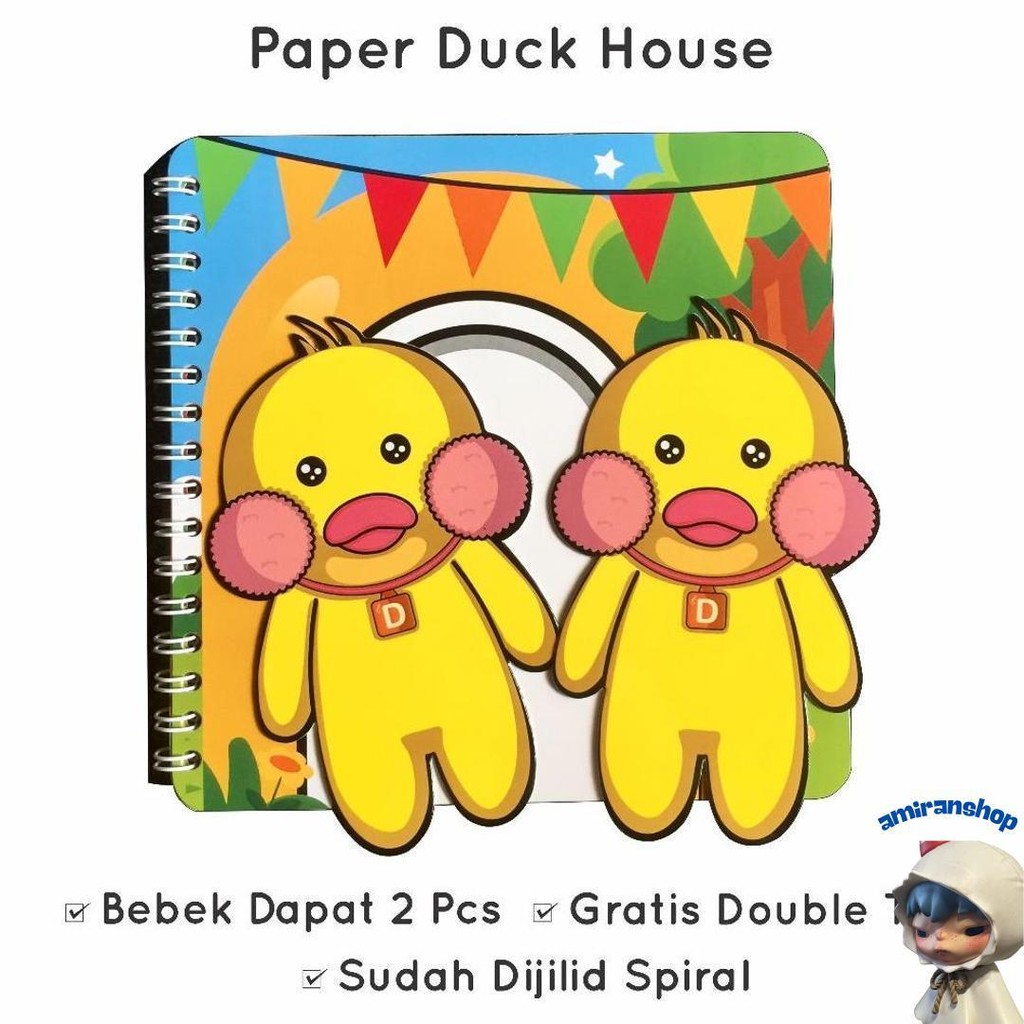 Paper Duck House Mainan Anak Edukatif Rumah Bebek Kertas Murah