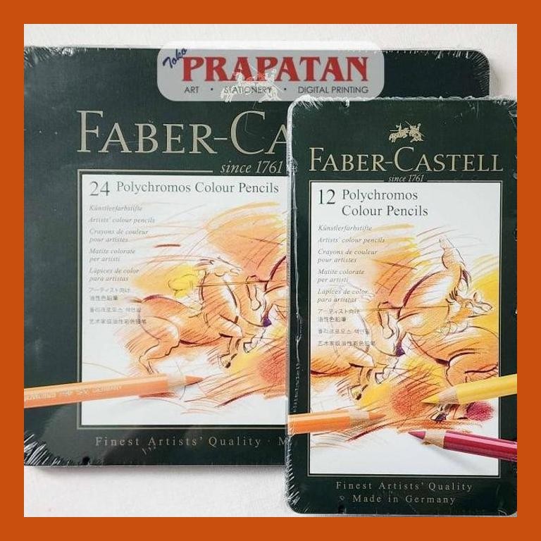

[ PERALATAN LUKIS / GAMBAR ] PENSIL WARNA FABER CASTELL POLYCHROMOS TIN CASE | COLOR PENCILS | FINEST ARTIST QUALITY SIAP KIRIM