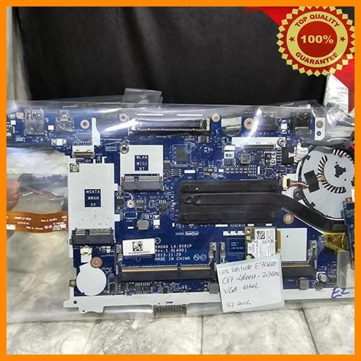 [snc] motherboard dell latitude e7440 core i7-4600u dengan kipas heatsink