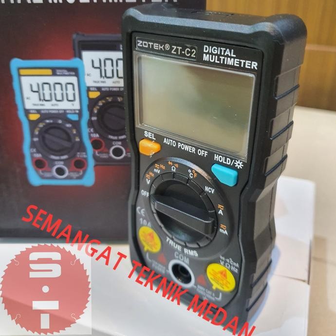 TERBARU - ZT-C2 DIGITAL MULTIMETER MULTITESTER AVOMETER LCD DISPLAY ZOTEK ZT C2