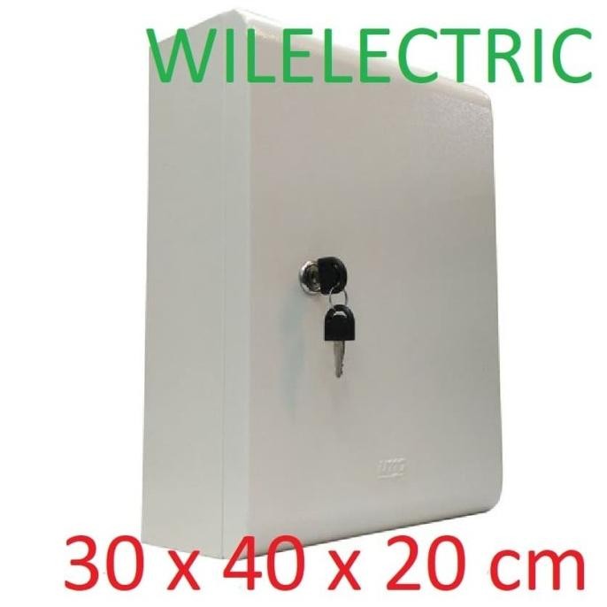 UMG Box panel listrik indoor 30 x 40 x 20 cm cream powder coating