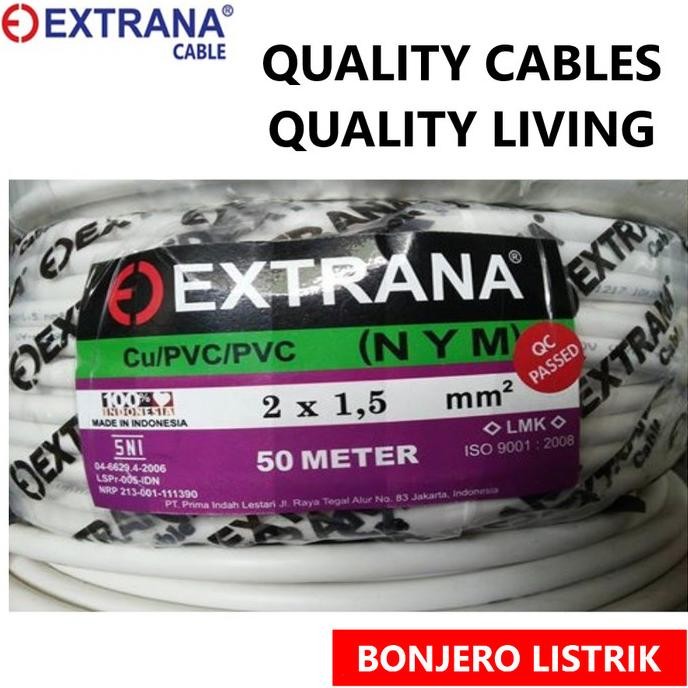 NEW kabel serabut nymhy 2x1.5 extrana