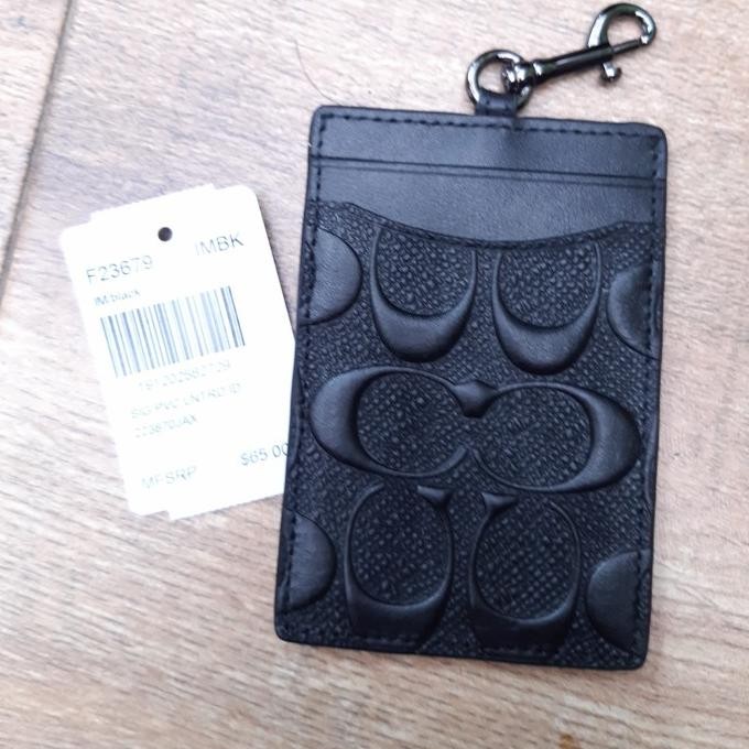 

TERBARU - Name Tag Holder Lanyard Gantungan ID Card Holder Coach Embos