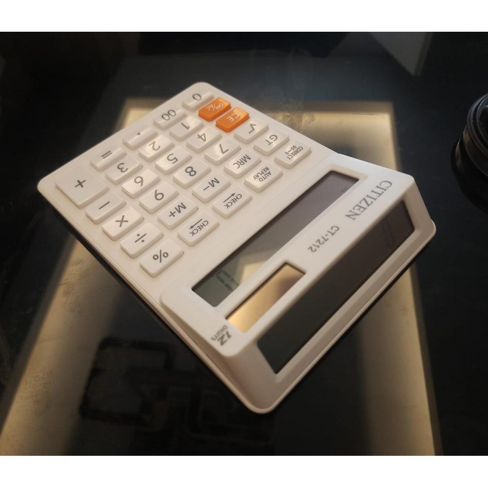 

Ex45 CITI.ZEN CT-7212 Calculator 2 Display Layar LCD / Kalkulator 12 Digits CT7212 Premium