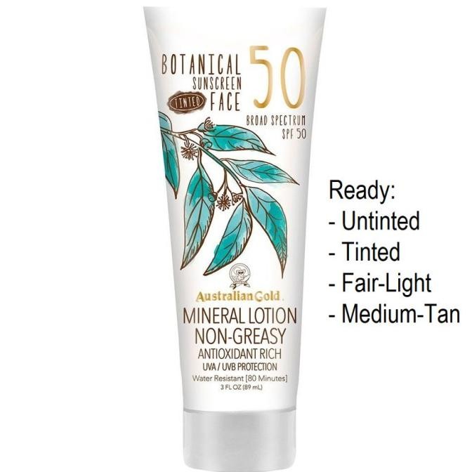 Australian Gold Botanical Mineral Tinted Sunscreen Lotion Untinted _-L
