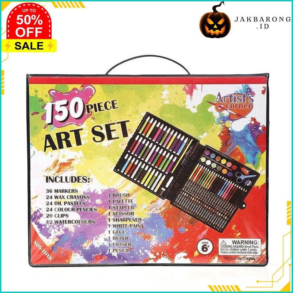 

Art Set 150 Pensil Warna Crayon / Krayon Set / Peralatan Melukis / Pensil Warna Set / Pensil Warna Gratis Ongkir