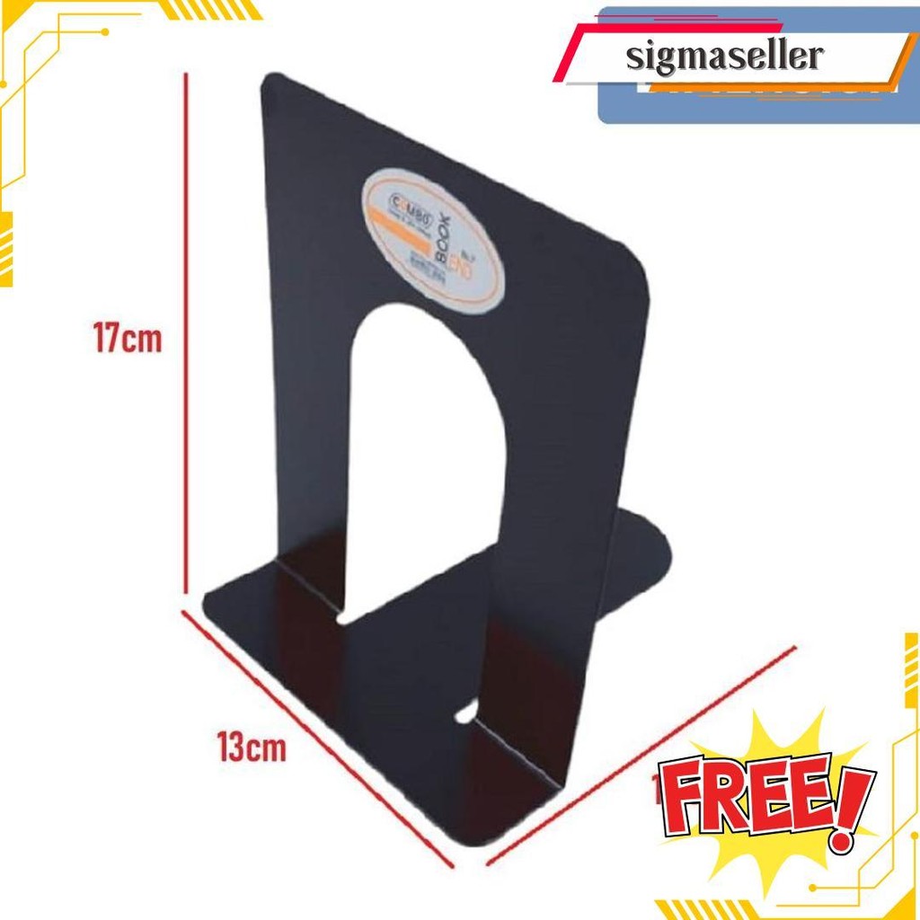 

Pembatas Buku Besi / Penyangga Buku / Book End N0.7 Combo Gratis Ongkir