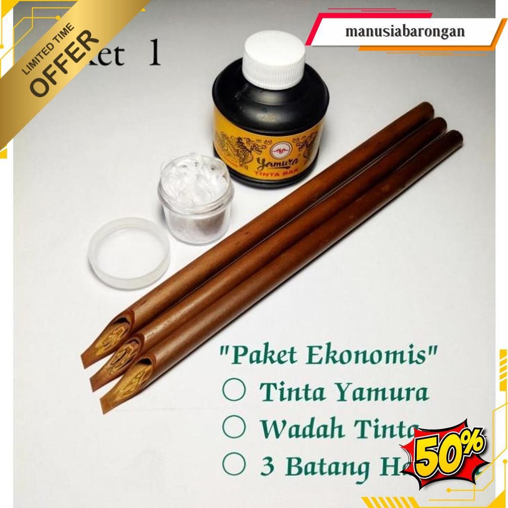 

Paket Alat Tulis Khat/Kaligrafi Handam + Tinta Yamura Termurah Banget
