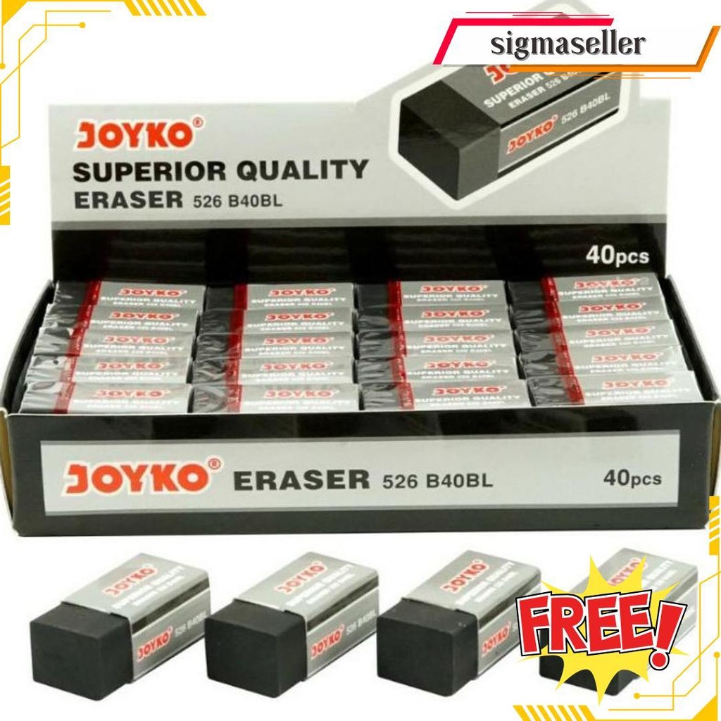 

Penghapus Pencil Joyko Hitam 526 B50Bl(Harga Tertera 1 Pack Isi 40) Terlaris
