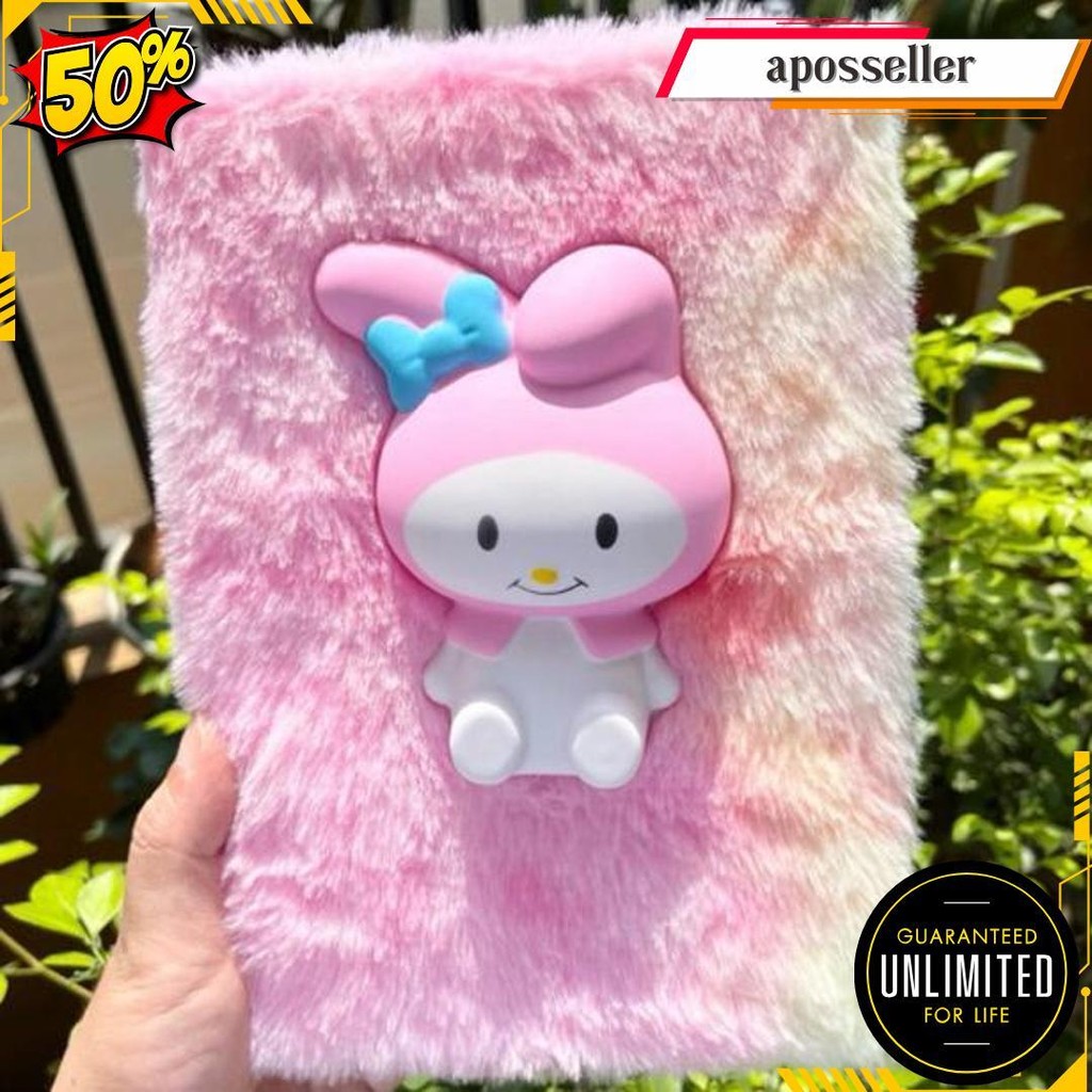 

Buku Notebook Bulu Sanrio / Buku Bulu Sanrio Hello Kitty / Cinamon / Melody / Kuromi Terlaris