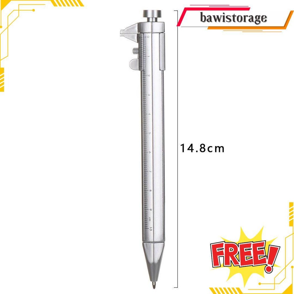 

Mboisget - Taffware Pena Pulpen Multifungsi Ballpoint Pen Caliber Measuring Tool Scale Ruler Terlaris