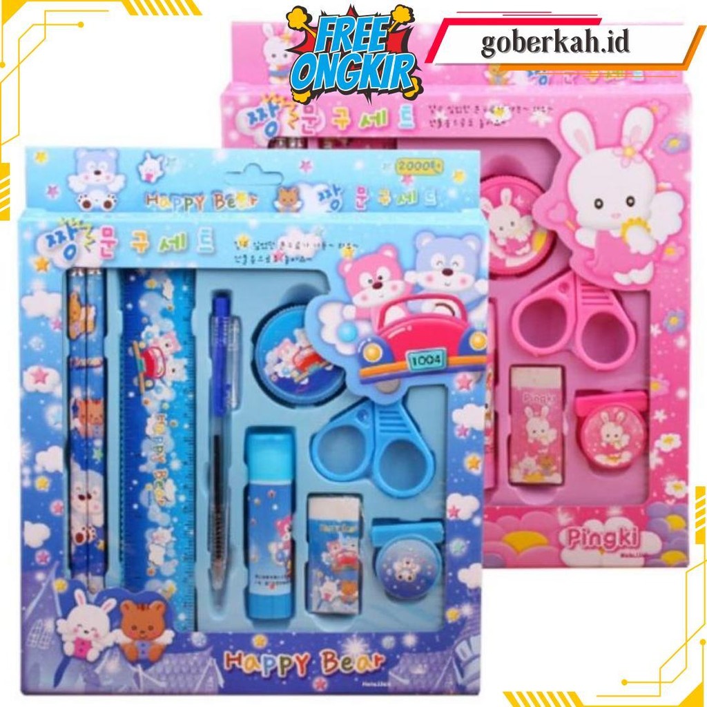 

Set Alat Tulis Anak Karakter / Kado Ulang Tahun Gratis Ongkir