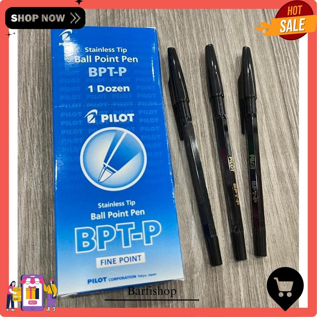 

Pulpen Pilot Bpt-P - 1 Lusin 12 Pcs (Hitam, Merah & Biru) Original Produk