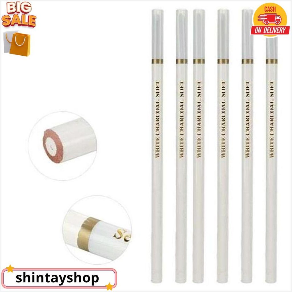 

Pensil Charcoal Putih Soft Satuan / White Pencil Charcoal Original Produk