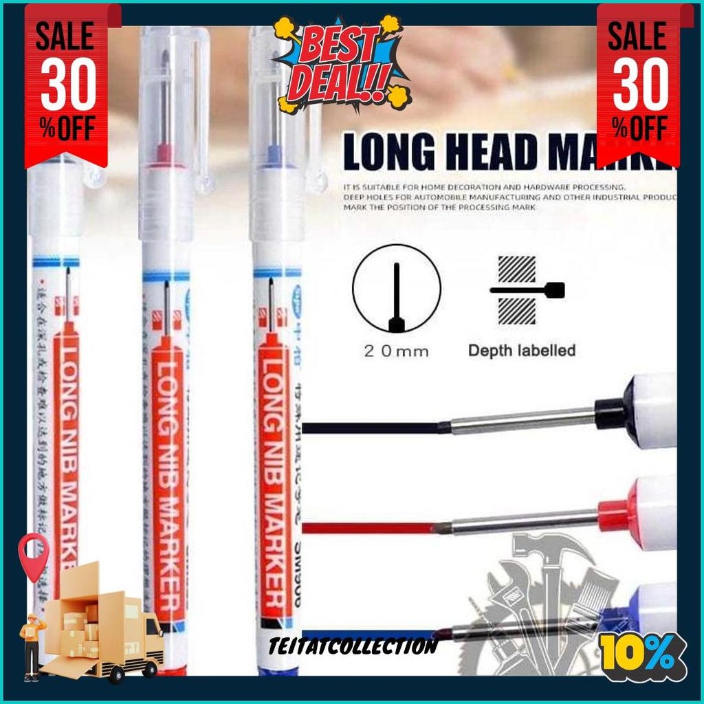 

Spidol Tukang Alat Tulis Penanda Pulpen Kepala Panjang Long Nib Tip Marker Gratis Ongkir