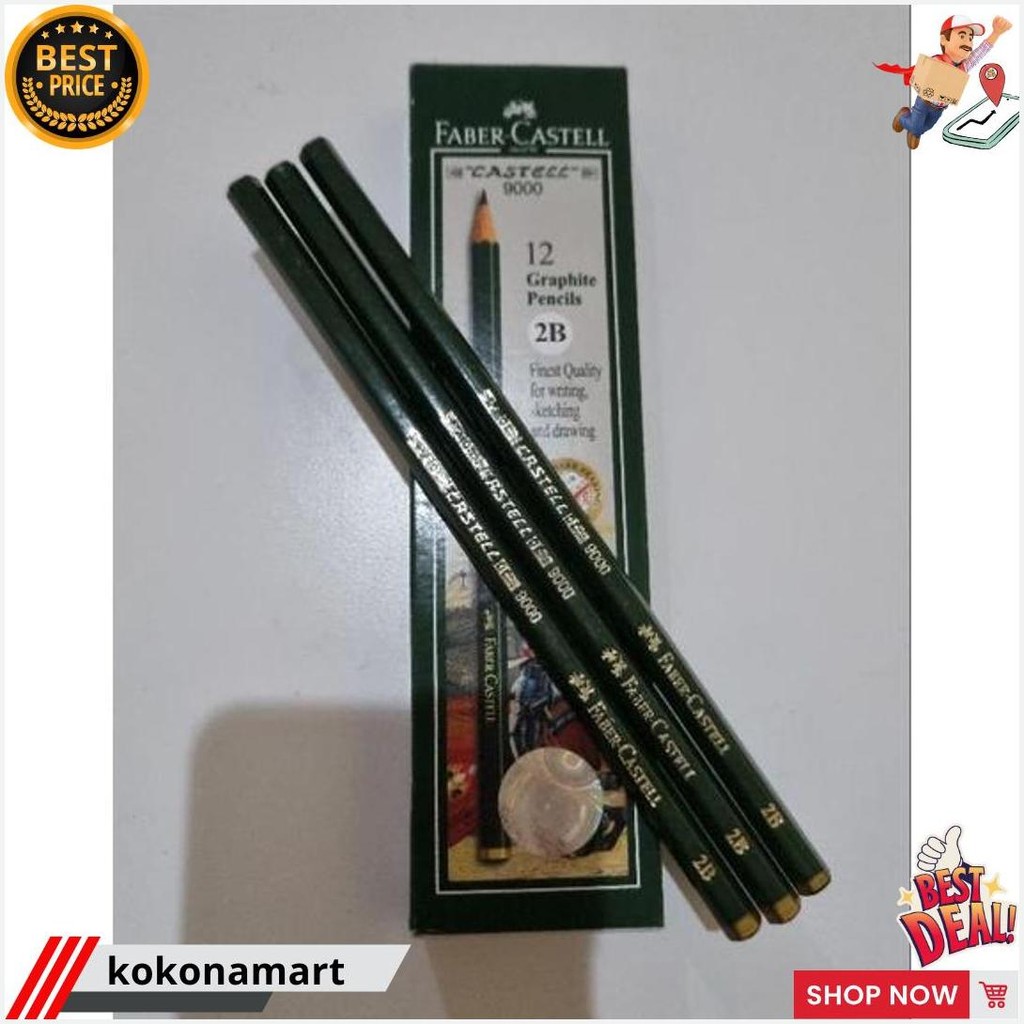 

Pensil Faber Castell 2B Ujian Computer (12 Pcs) Bisa Cod