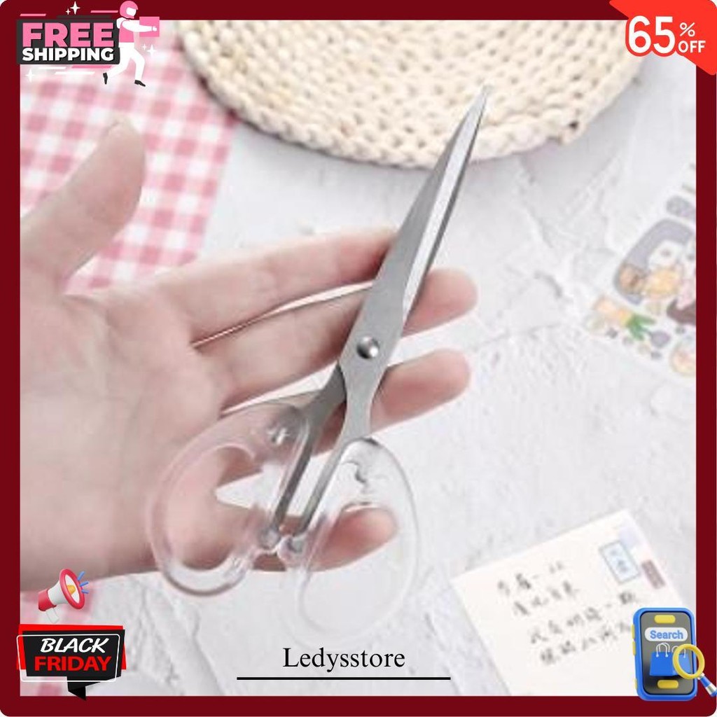 

Gunting Kertas Transparan Putih Bening Estetik Aesthetic Atk Scissors Terlaris
