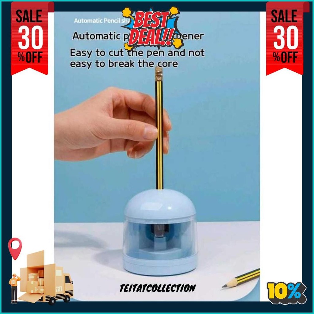

Electronic Stationery Set / Set Alat Tulis Elektrik Rautan Penghapus Vacuum Pensil Original Produk