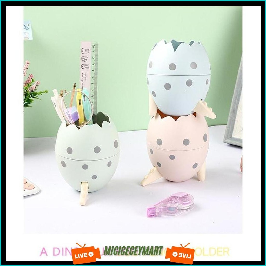 

Wadah Kotak Tempat Alat Tulis Puplen Pena Pensil Model Telur Dino Stationary Box Lucu Untuk Anak / Dewasa Kantor Meja Belajar Make Up Multifungsi Souvenir Terlaris
