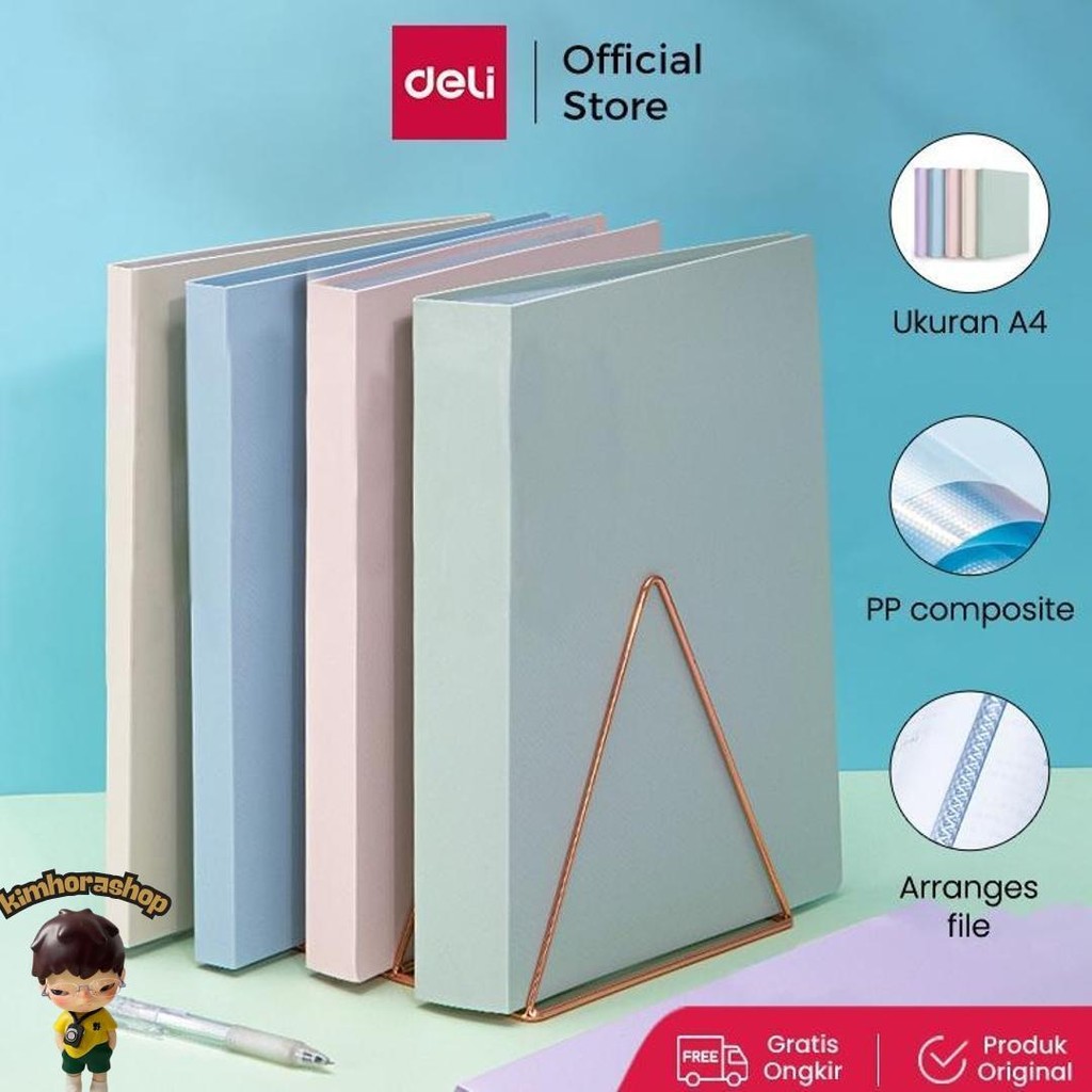 

Deli Display Book / Map File Dokumen A4 30/60/80 Halaman Warna Pastel 7267X 72495 Cod