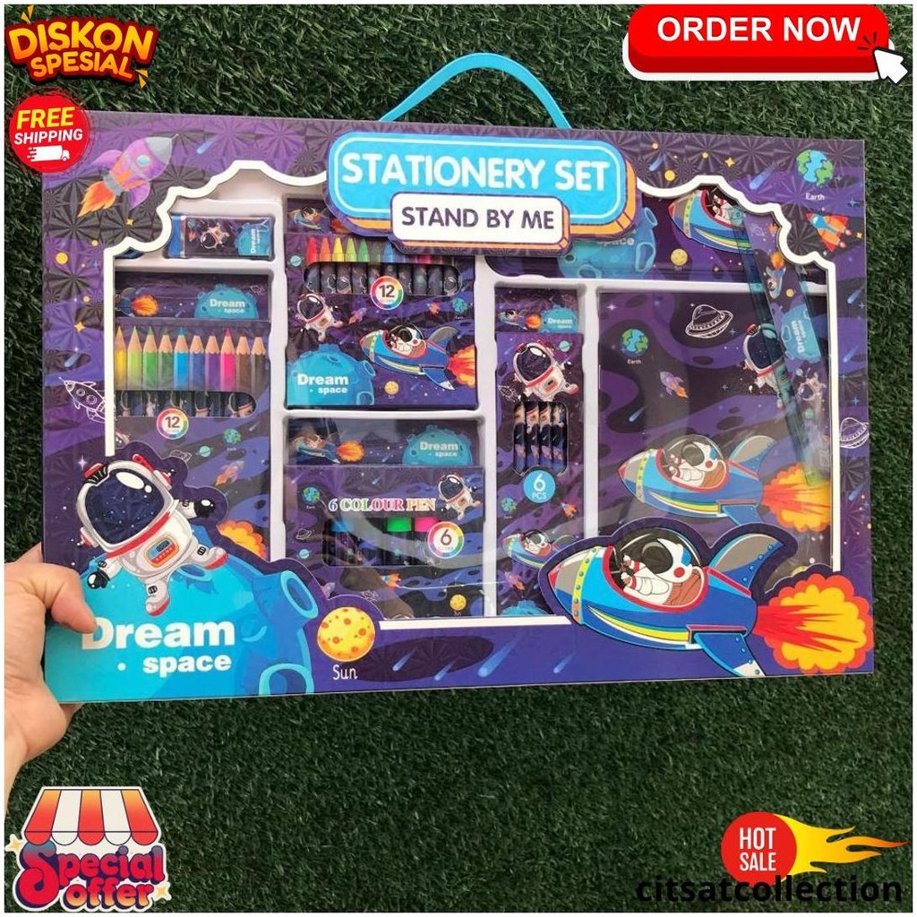 

Stationary Set Big Peralatan Sekolah Anak Alat Tulis Set Perlengkapan Sekolah Anak Kado Ulang Tahun Anak Bisa Cod