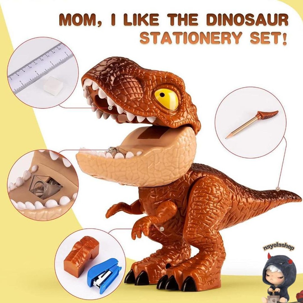 

Dinosaur Stationery 5In1Perlengkapan Tulis Anak & Alat Tulis Stationery Plane 6In1 Promo