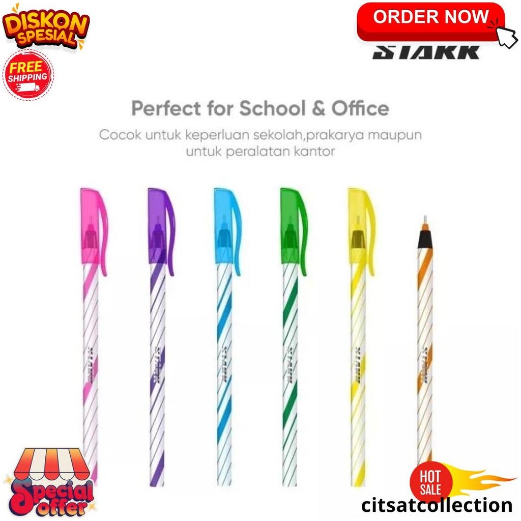 

Pulpen Ulir Stark/Esco/Nevada/Pelna/Trendee(12Pc) Termurah Banget