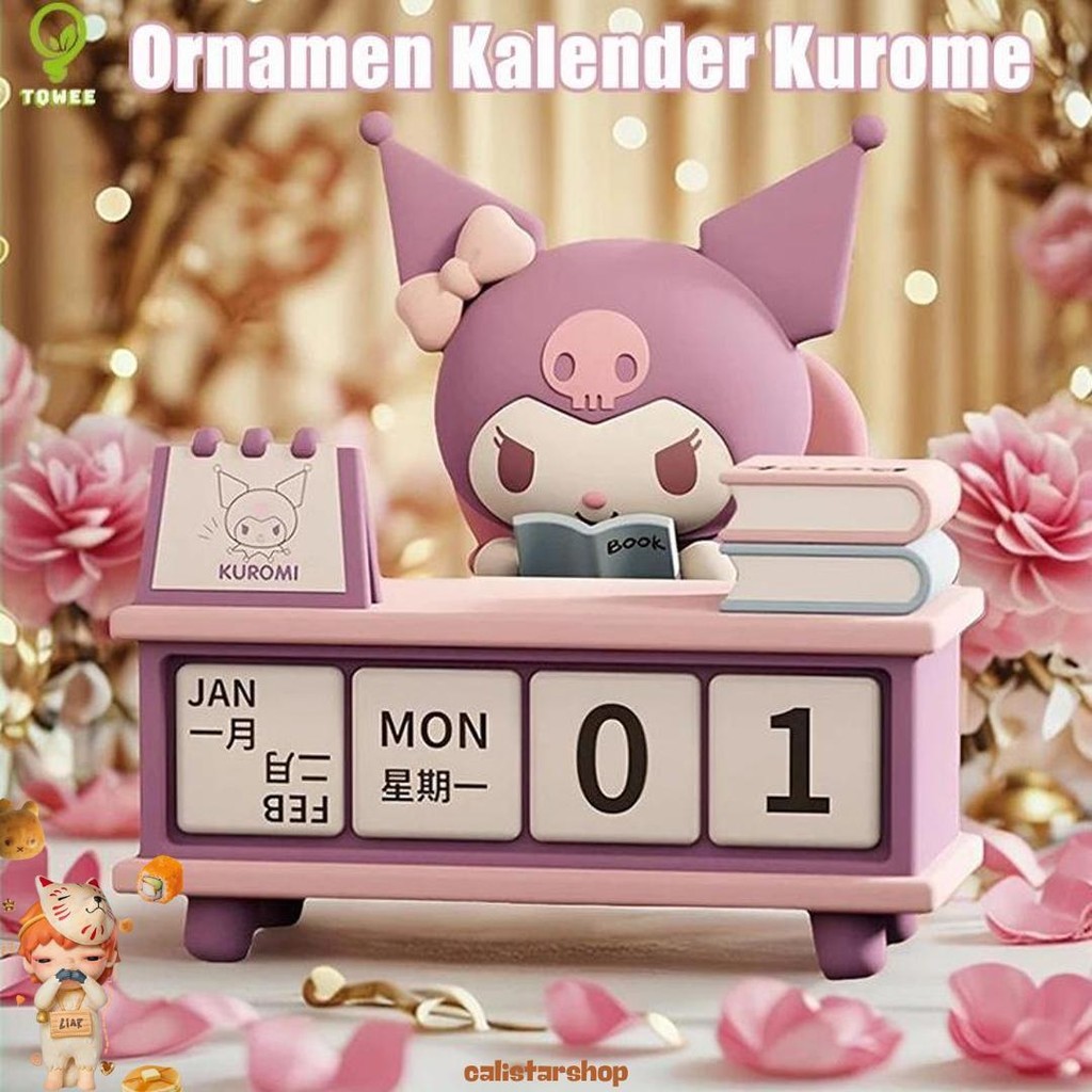 

Sanrio Pochacco Kuromi Seri Kalender Meja Model Karakter Lucu Koleksi Dekorasi Desktop Kantor Hadiah Ulang Tahun Anak-Anak Diskon